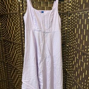 Old Navy Lavender Sleeveless Linen-Blend Dress